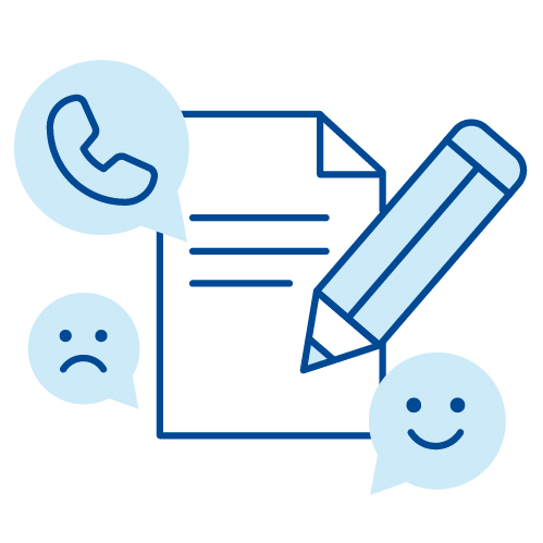 Illustration Lob/Ideen/Beschwerdemanagement