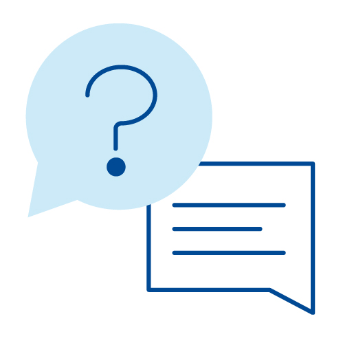 Häufige Fragen zum Patientenportal Illustration Fragen und Antworten (FAQ)