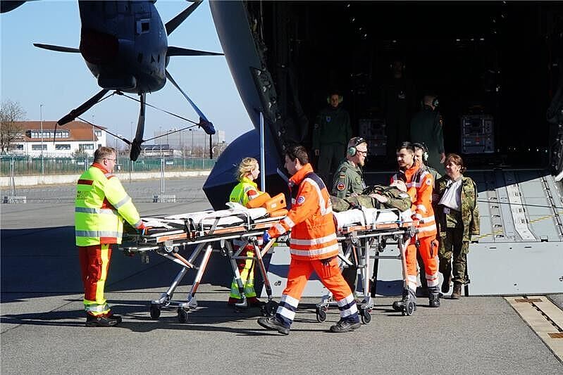 Szene aus der Großübung „Medic Quadriga 2026“