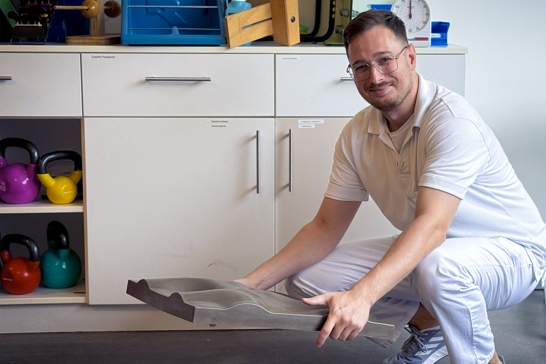 Marc Haseloff bei der Arbeit in der BG Klinik Ludwigshafen Marc Haseloff