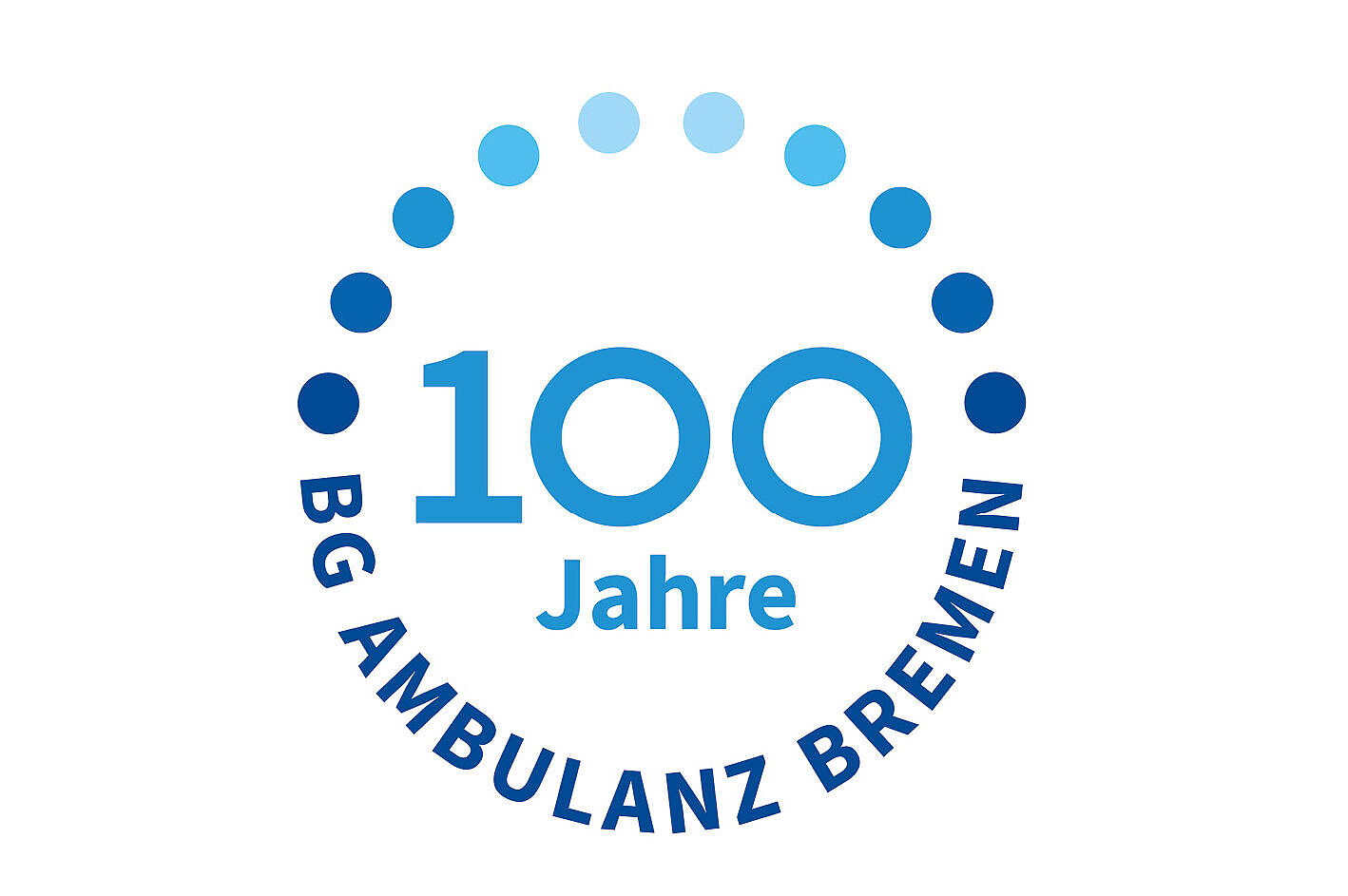 Logo 100 Jahre BG Ambulanz Bremen