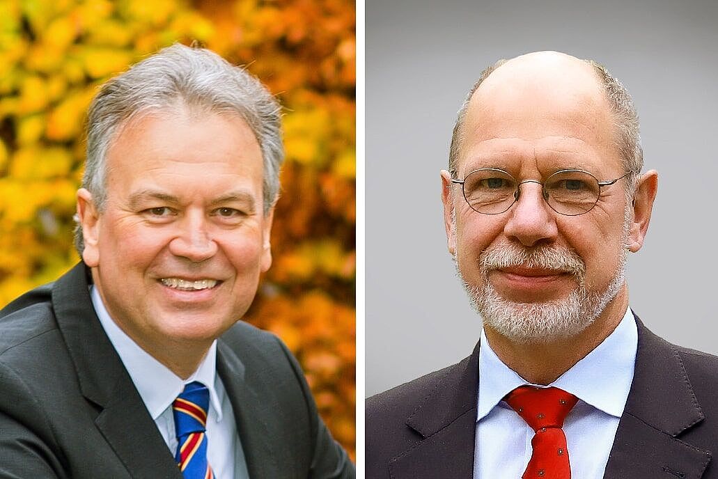 Links: Dr. Wolfgang Schwarz, Rechts: Dr. Uwe Müller